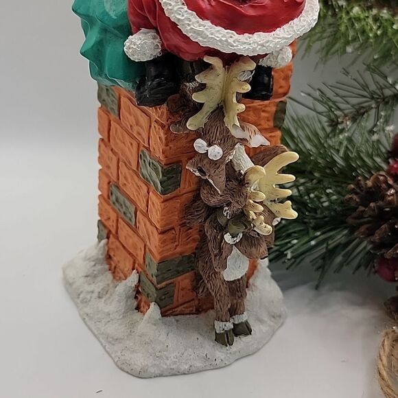 House Of Loyd " Up the Chimney" Santa Clause Climber Holiday Decoration 1998 - Picture 3 of 11
